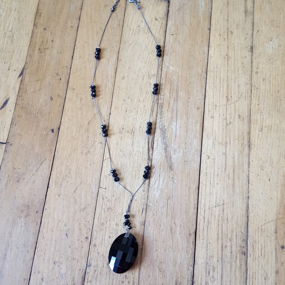*HOST PICK*! Black stone, charm necklace